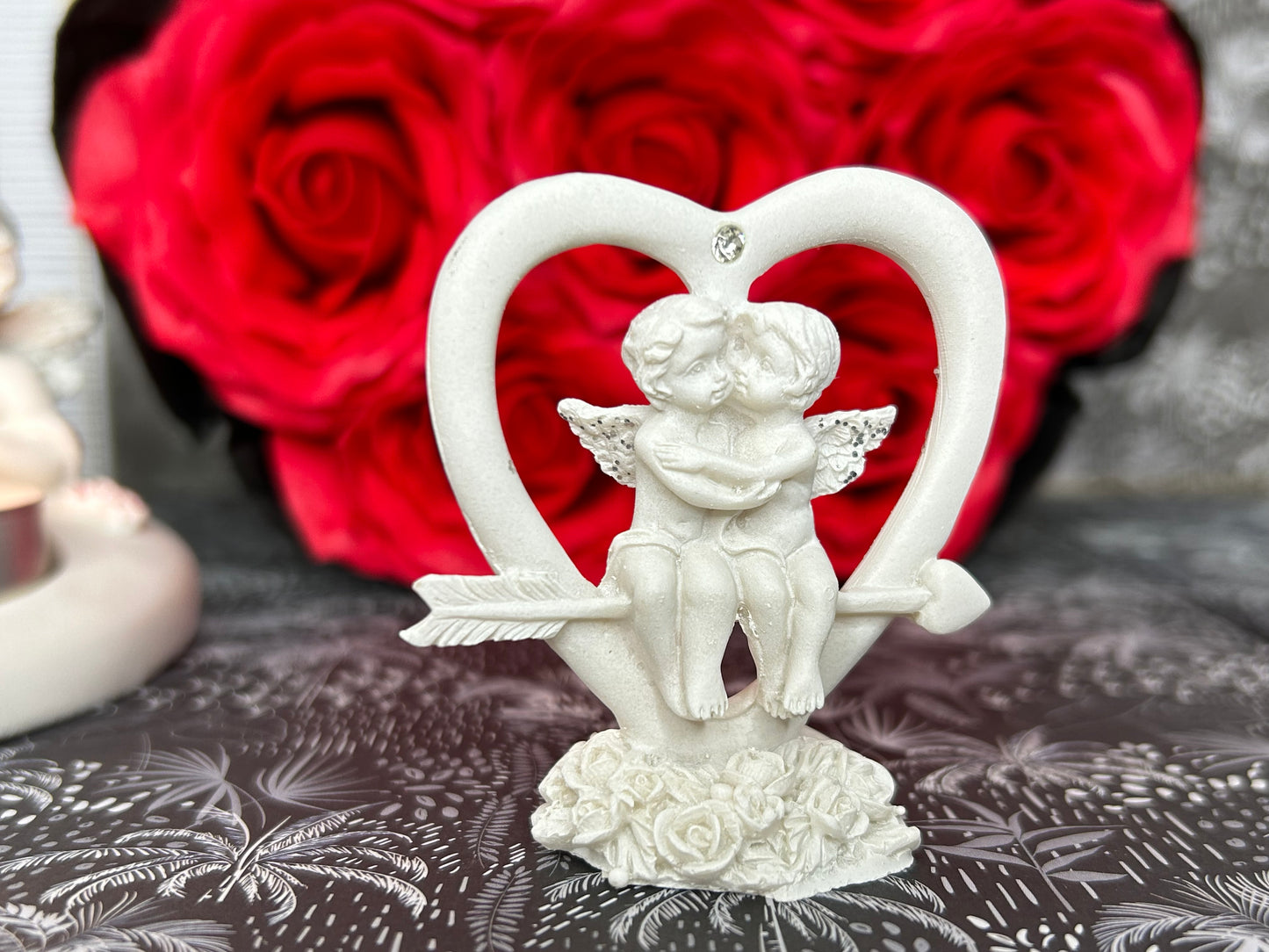 Anges Amoureux - Flèche de Cupidon dans le Coeur