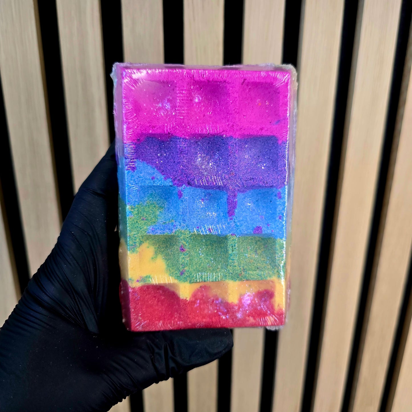 Bombe de bain - Gaufre - Multicolore
