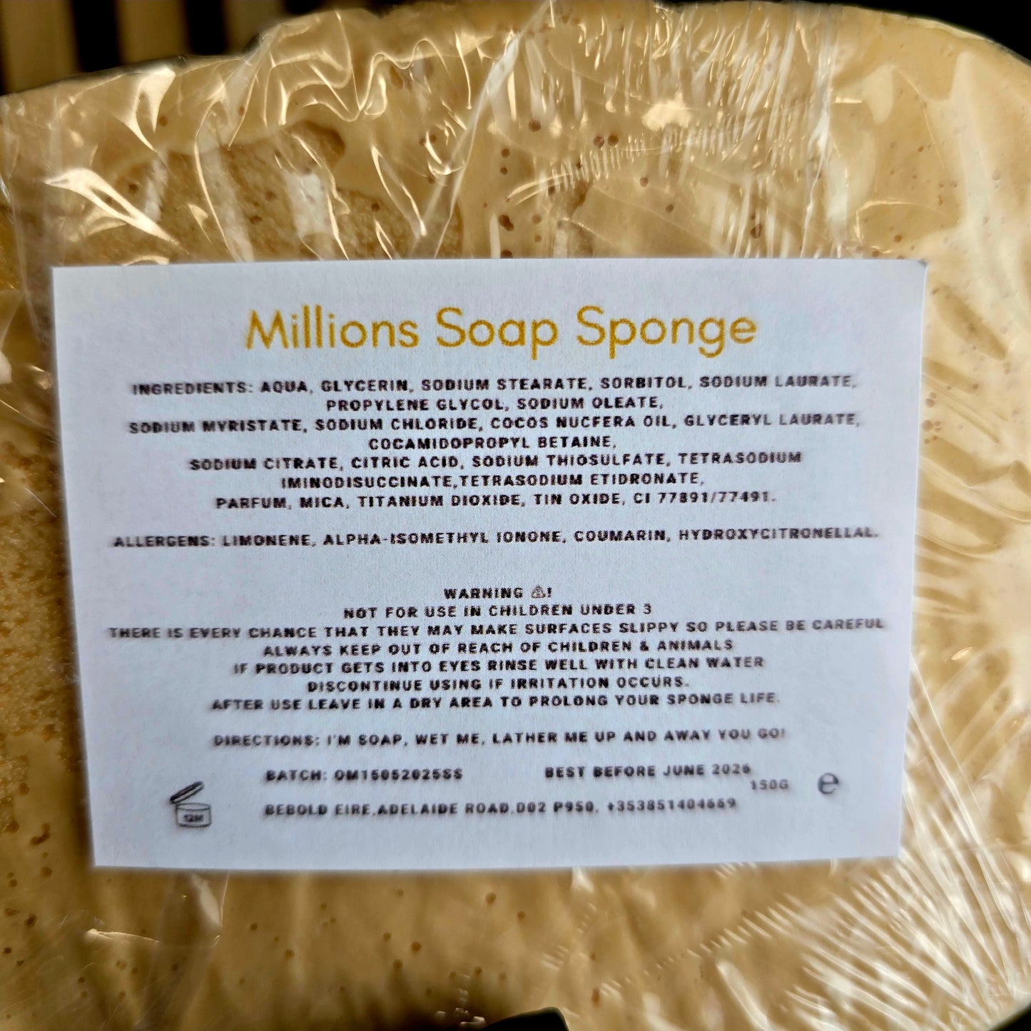 Éponge Exfoliante (parfums aux choix)