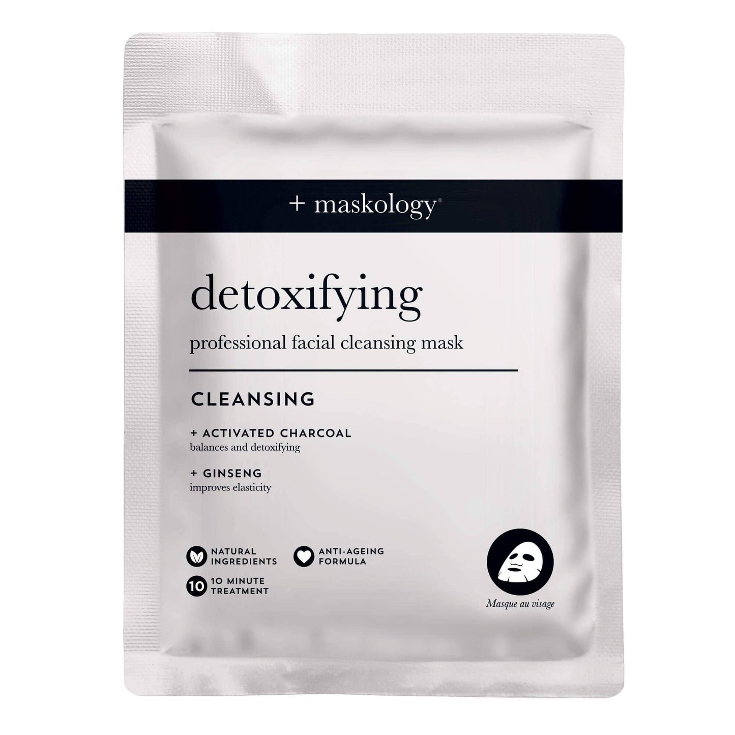+maskology Masque tissu professionnel détoxifiant