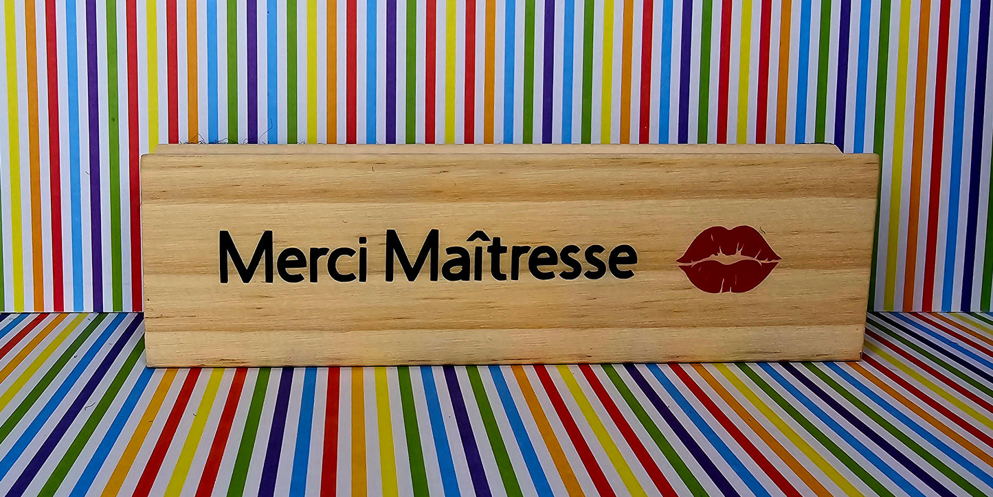 Brosse pour tableau Maître, Maîtresse.