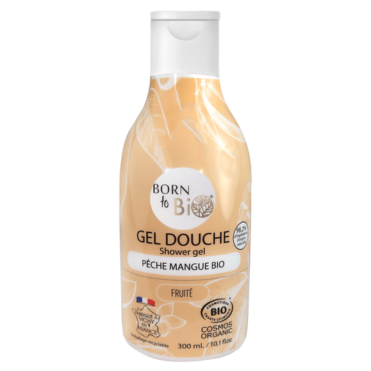 Gel Douche Bio Pêche-Mangue 300ml