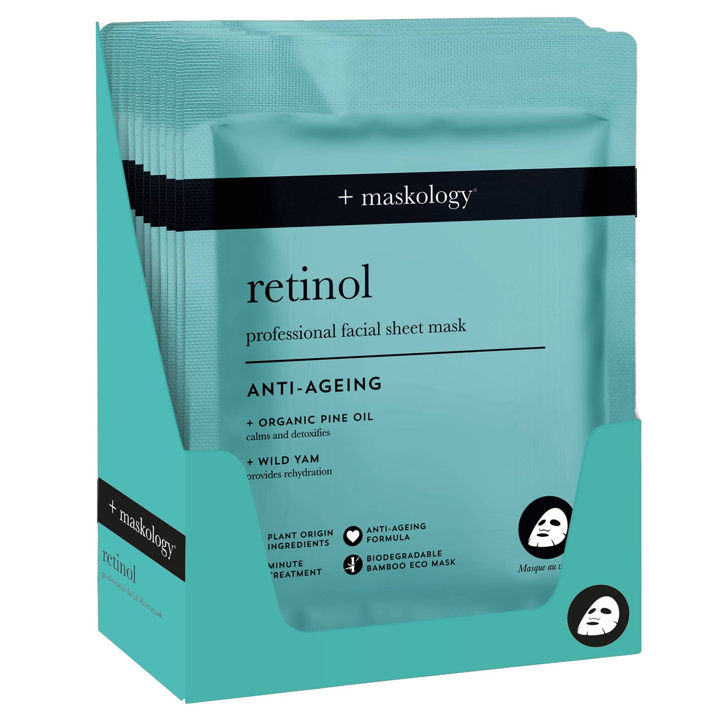 +maskology masque visage professionnel au rétinol