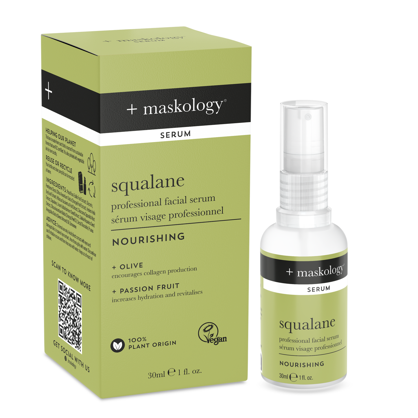 +serumology SQUALANE Sérum professionnel hydratant pour le visage
