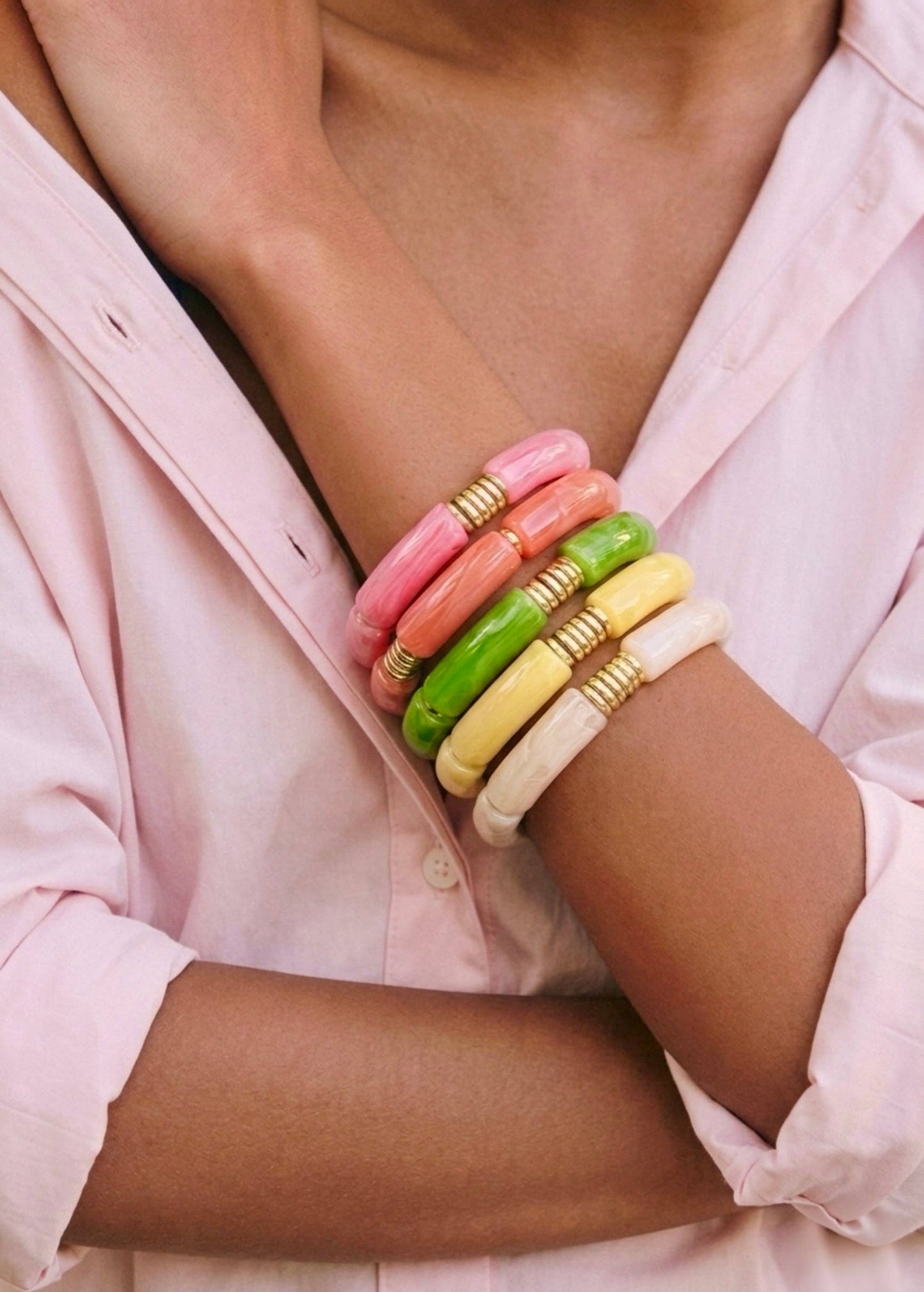 Bracelet élastique coloré