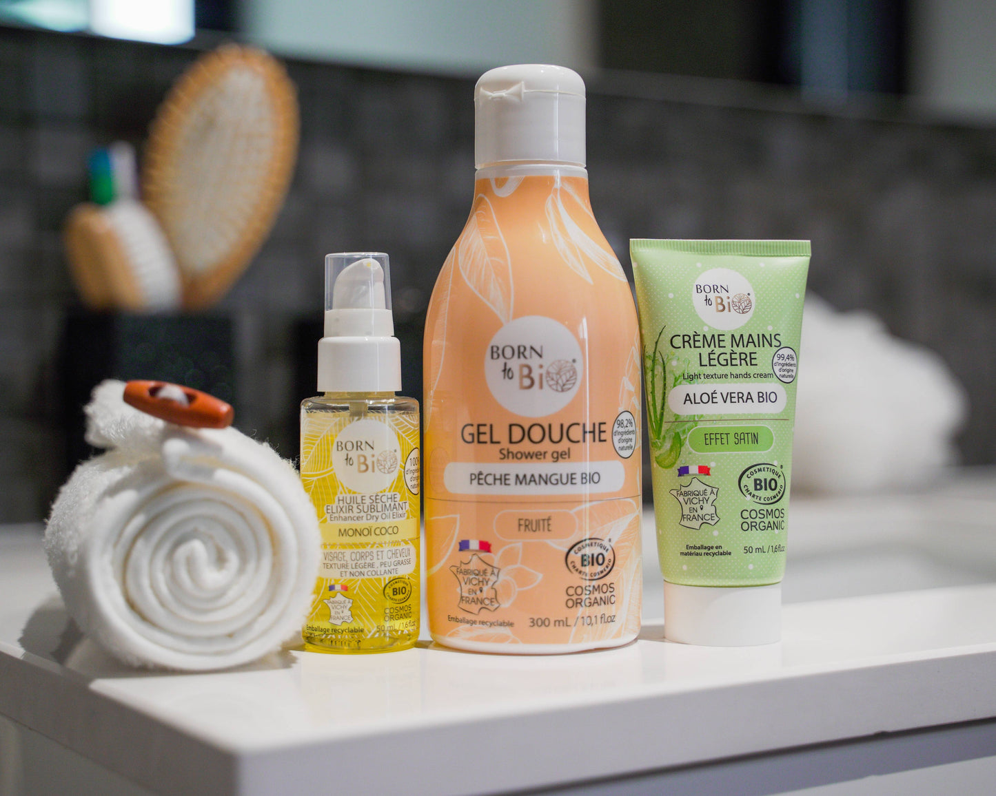 Gel Douche Bio Pêche-Mangue 300ml