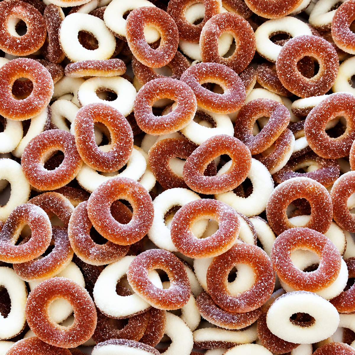 Anneaux sucrés goût cola DULCEPLUS ✔️ Sans gluten / Vendu à la pièce