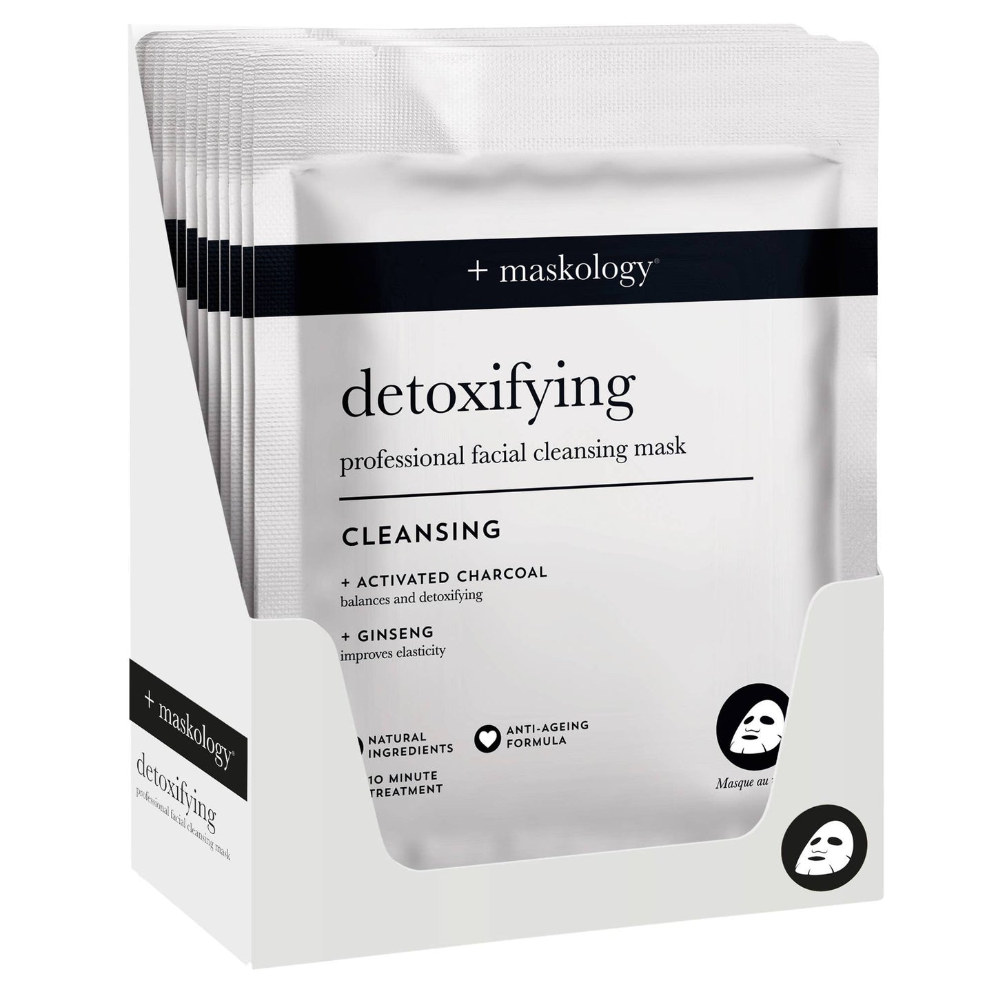 +maskology Masque tissu professionnel détoxifiant