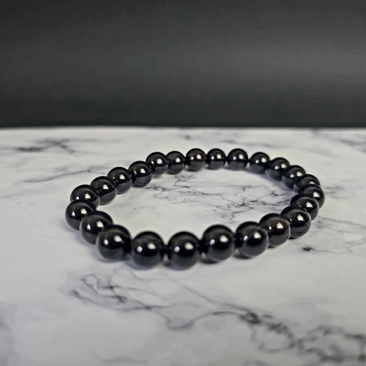 Bracelet Pierre d'agate noire