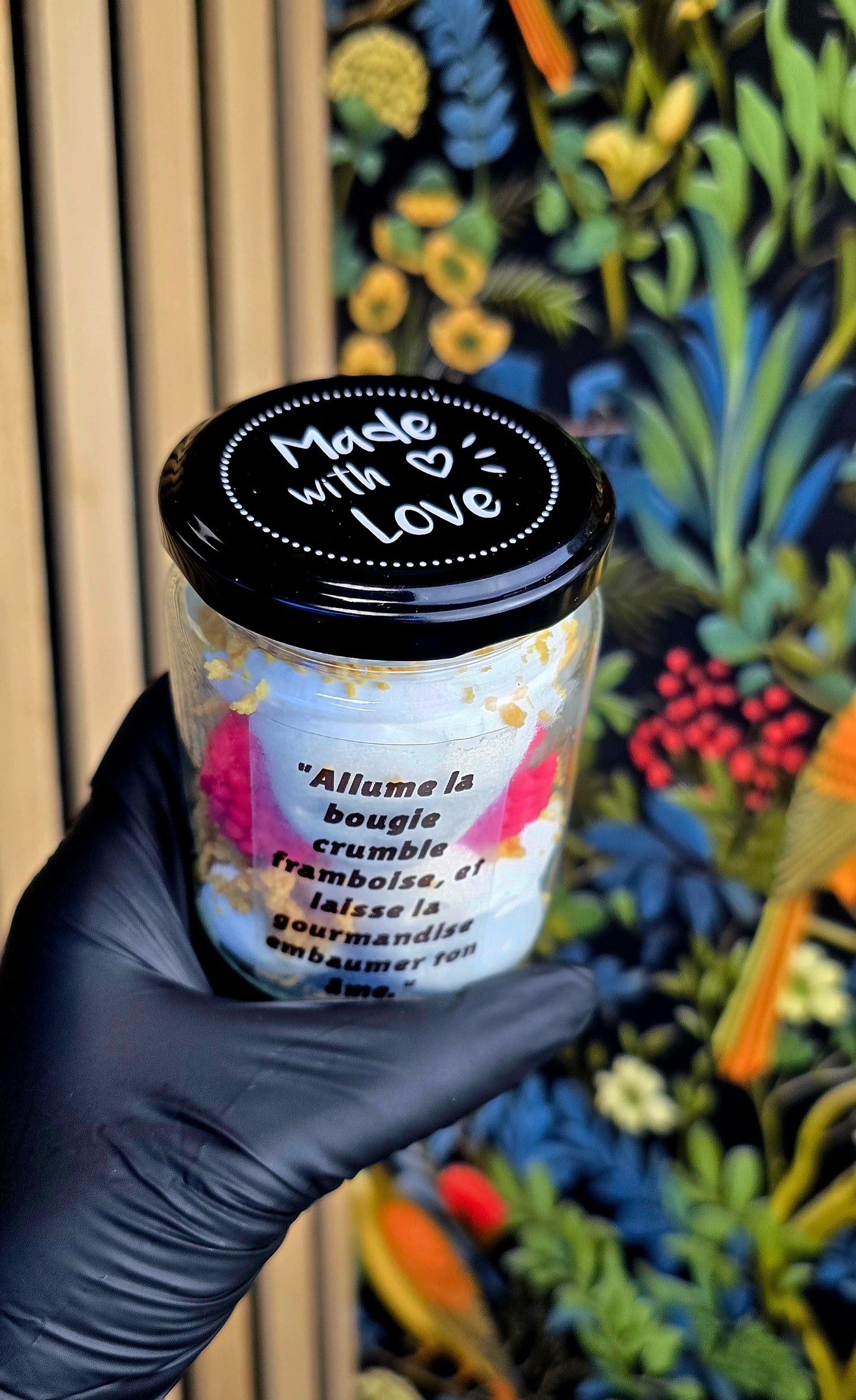 Bougie crumble Framboise