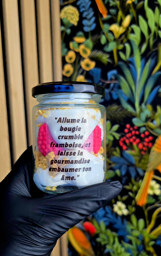 Bougie crumble Framboise