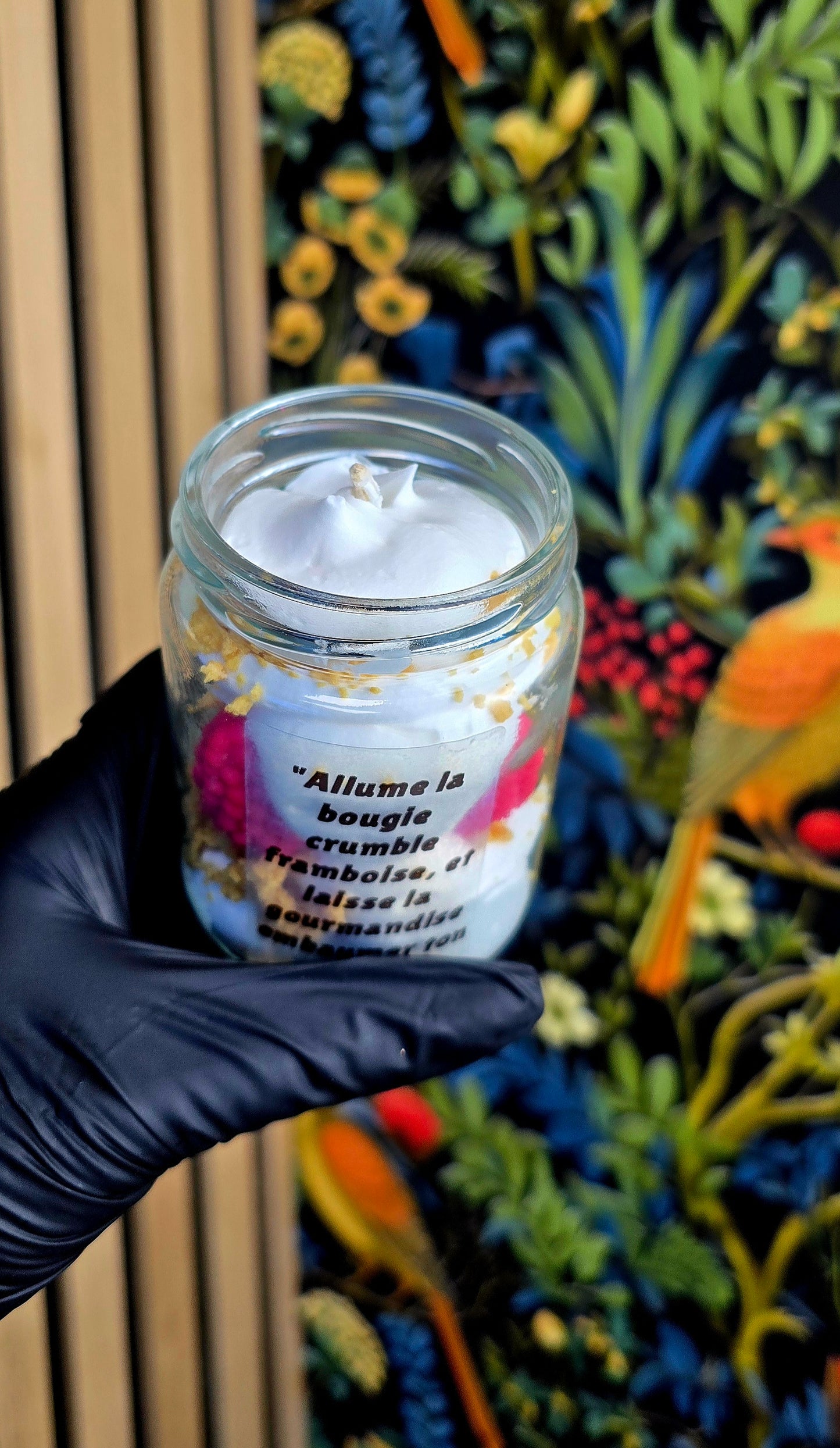 Bougie crumble Framboise