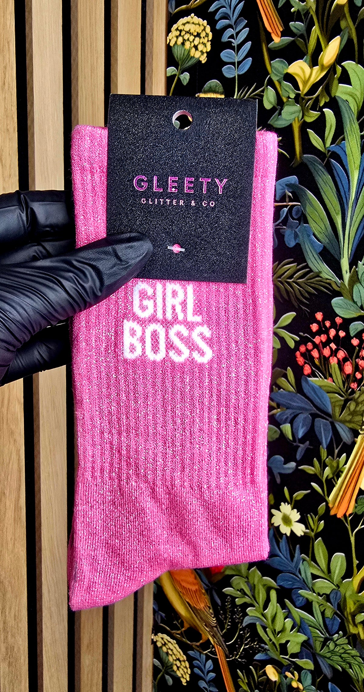 Chaussettes choupinettes GIRL BOSS (Roses)
