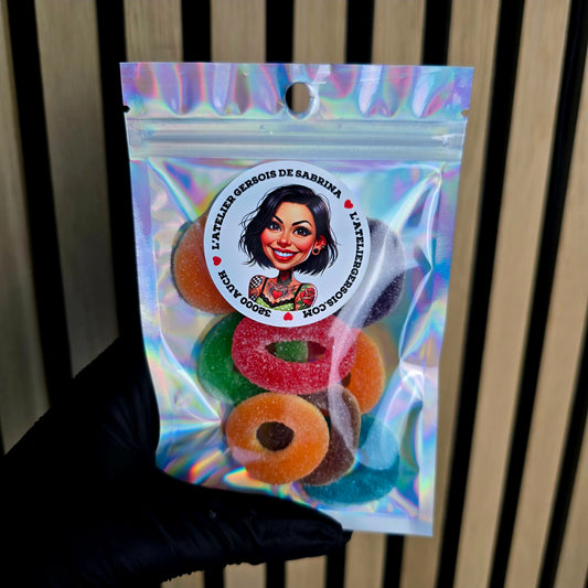 10-Mix Anneaux sucrés - SANS GLUTEN-HALAL-50gr